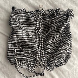 Express Checkered Tube Top